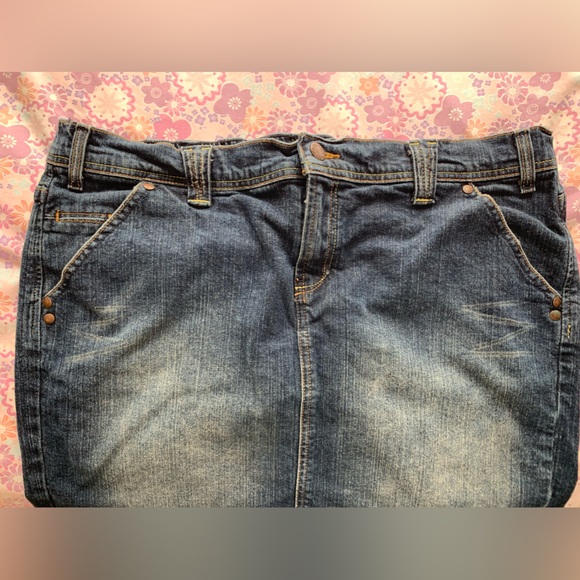 Motherhood maternity denim stretch mini skirt size XL - Picture 10 of 10